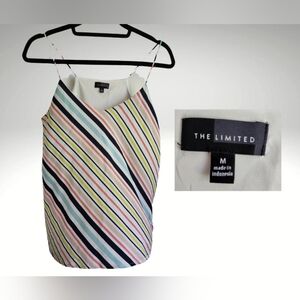 The Limited striped spaghetti strap dressy tank, fully lined, sz M